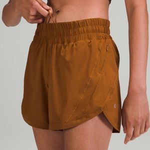 🍋 Lululemon Track That Mid-Rise Lined Short 5" in Copper Brown